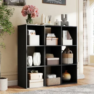 9 Cube Wooden Bookcase